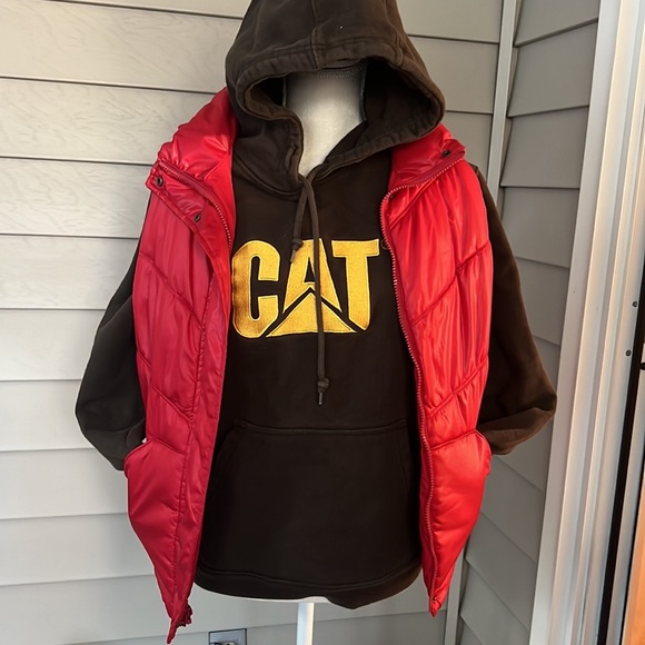 CAT brown color hoodie size M - Picture 7 of 7